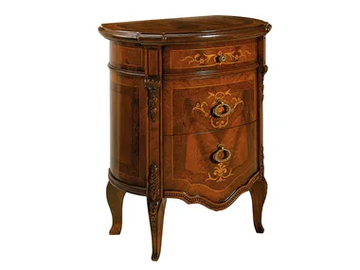 REGGENZA - Oval bedside table with drawers by Barnini Oseo - view 2